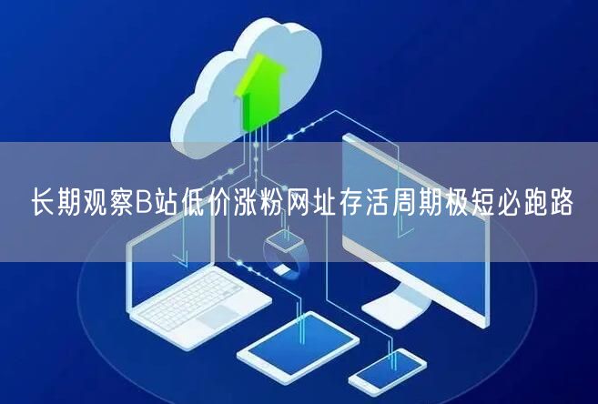 长期观察B站低价涨粉网址存活周期极短必跑路